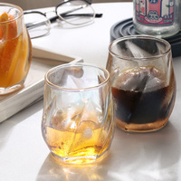 Gobelet à whisky en verre simple coloré nordique de 8oz verre à vin créatif verre à bière