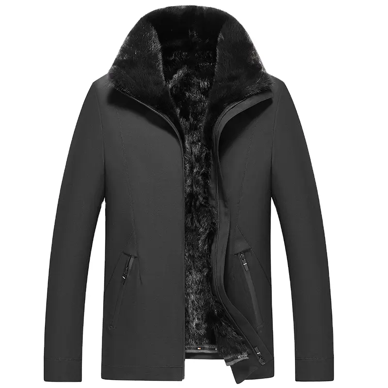 Pudi MT123 di Marca Nuovi Uomini di Modo Reale Pelliccia di Visone Cappotto Giacca NIGERIA Superare Inverno Caldo Cappotti Outwear NICK DUDS