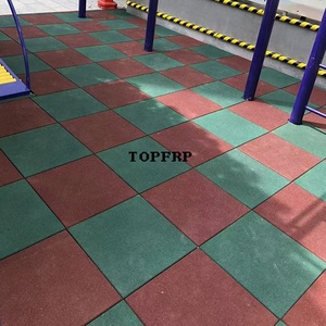 Dalles de sol antidérapantes en caoutchouc EPDM pour extérieur, parcs, écoles, gymnases, épaisseur de 15 mm à 50 mm - Product Image 6