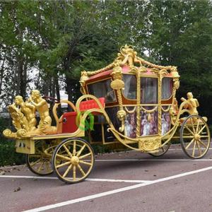Aventure <span class=keywords><strong>de</strong></span> conte <span class=keywords><strong>de</strong></span> fées Chariot touristique grandeur nature Cendrillon Calèche Duke Chariots à cheval pour exposition d'art - Product Image 2