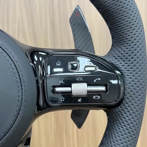 Volante de coche de fibra de carbono personalizado para Mercedes Benz C63 E63 W213 W205 C43 A45 G63 G500 <span class=keywords><strong>S63</strong></span> GLC GLA45 2017 <span class=keywords><strong>AMG</strong></span> - Product Image 5
