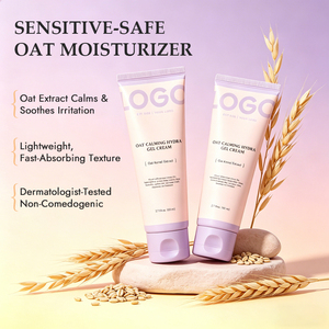 Crème Gel Apaisante à l'Avoine, Non Comédogène, 77% d'Eau de Graines d'Avoine, Hydratant Visage Léger en Gel Aquatique, Sans Parfum, Végan, Coréen - Product Image 5