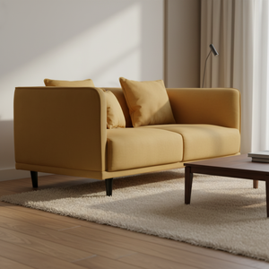 现代公寓简约布艺组合北欧小2+3沙发套装经济实惠适合家庭办公室客厅温馨设计 - Product Image 4