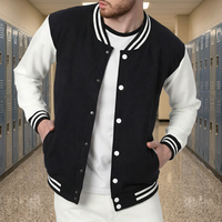 Veste universitaire personnalisée pour homme, vêtement d'extérieur de baseball, respirante, coupe régulière, coupe-vent, style streetwear universitaire