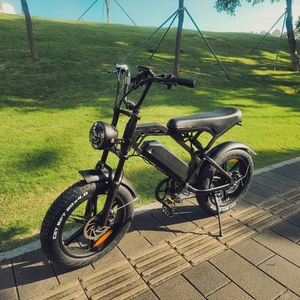 Precio al por mayor V20 Retro Beach Cruiser, Bicicleta Vintage de Neumático Ancho de 20 Pulgadas, Bicicleta Eléctrica Deportiva de 1000W, Fatbike, Stock UE V20 - Product Image 4