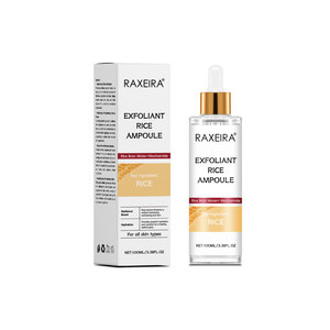 Sérum exfoliant en ampoule de <span class=keywords><strong>verre</strong></span> de riz au <span class=keywords><strong>prix</strong></span> d'usine, élimine les peaux mortes, hydrate, sérum éclaircissant à l'arbutine, soin de la peau du visage - Product Image 1