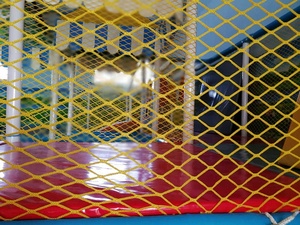 Filet de sécurité pour trampoline couleur terrain de jeu intérieur filet arc-en-ciel filet pour terrain de jeu extérieur - Product Image 5