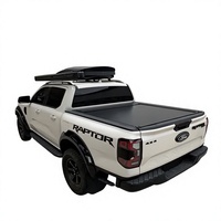 Couverture de benne en alliage d'aluminium Noisen pour Ford Pickup - Ajustement universel, design rétractable encastré, verrouillage dissimulé, profil bas