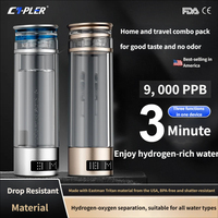 Vaso Portátil de Agua Hidrogenada 900PPB con Alimentación USB para Uso Doméstico, en el Automóvil y al Aire Libre, Capacidad de 350 ml
