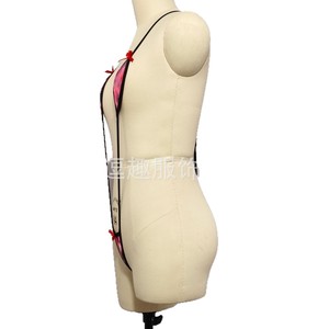 Conjunto de lencería sexy de tres piezas estilo europeo y americano, con efecto tie-dye y aberturas, ajustable, disponible en dos colores. - Product Image 1