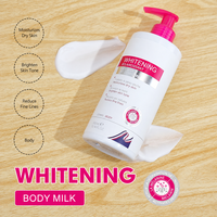 Lait Corporel Éclaircissant à la Niacinamide, Vitamine C et Vitamine E pour un Teint Unifié sur Peaux Caramel et Brunes – Crème Lotion Blanchissante pour le Corps