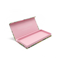 Boîte à couvercle magnétique rigide avec logo personnalisé recyclable, boîte d'emballage solide, style livre, boîte cadeau magnétique de luxe pour vêtements, chaussettes, masques pour les yeux
