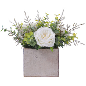 <span class=keywords><strong>Orchidea</strong></span> Phalaenopsis Artificiale in Confezione Regalo, Fiore Finto in Vaso, Decorazione Rustica per Casa, Hotel, Ristorante, Esposizione da Tavolo - Product Image 4