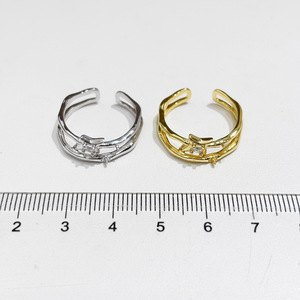 Accesorios 10777DIY, Anillo de Plata S925 con Base Vacía para Cuentas Redondas de 7-9 mm, Soporte para Joyería de Oro/Plata, Anillos de Cristal - Product Image 4