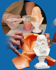 Silicona Líquida Pintable para Hacer Moldes, Goma para Superficies Verticales, Concreto, Yeso, Estatuas, Esculturas - Product Image 3