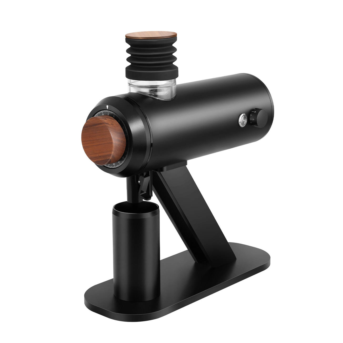 ฝาครอบทรงกลมไม้วอลนัทสีดำ