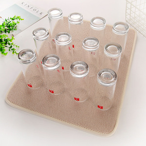 <b>Kitchen</b> Non-slip Draining Pad Quick Dry Tableware Placemat Microfiber Absorbent <b>Table</b> Placemat Non Heat Resistant - Product Image 5