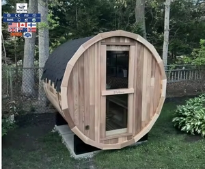 Sauna de Vapor Mini de Madera, Económica, Apta para 1-2 Personas, en Forma de Barril, para Uso en Exteriores - Product Image 1