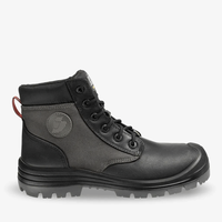 Chaussures de sécurité isolées 18KV à embout d'acier pour électriciens, tige en cuir de vachette, semelle intermédiaire en PU, semelle extérieure respirante en maille, antidérapantes