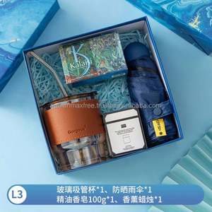 Free Combination Souvenir <b>Wedding</b> Return Birthday Gift UV50+ Mini Umbrella Rechargeable Fan Towel Soap Candle Vacuum Flask Paper - Product Image 3