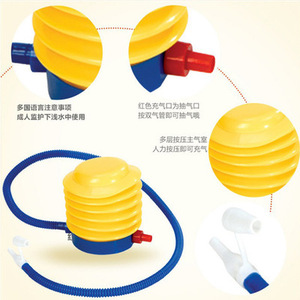 Foot Operated Air <b>Pump</b> Yellow Plastic Manual For Swimming Products Valve <b>Adapter</b> 002546 - Product Image 3