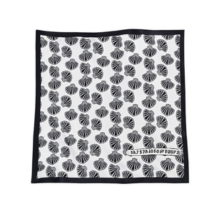 Petit mouchoir carré Seashell 70x70Cm 38G, écharpe à la mode pour femmes - Product Image 2