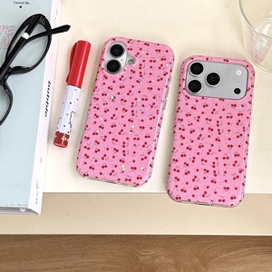 Custodia per <span class=keywords><strong>iPhone</strong></span> 17 Pro Max con motivo ciliegia glitterato a schermo intero in stile coreano. <span class=keywords><strong>iPhone</strong></span> 16 Colore <span class=keywords><strong>Rosa</strong></span> Pastello 15 <span class=keywords><strong>14</strong></span> - Product Image 2