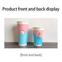 Taza de papel Kraft de doble pared al por mayor de fabricantes de doble capa de una sola forma para el uso del vino y la artesanía impreso con capa de PE