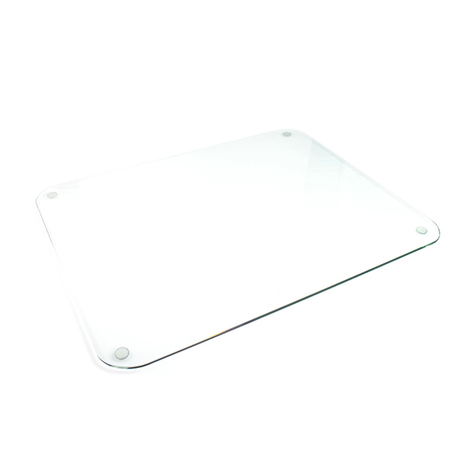 Hard Tempered Clear  Glass Mouse Pad for Office and Game