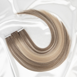 Extensiones de Cabello Remy con Cinta Adhesiva, Doble Trama, Puntas Gruesas, Color Marrón Oscuro, Nueva Llegada - Product Image 3