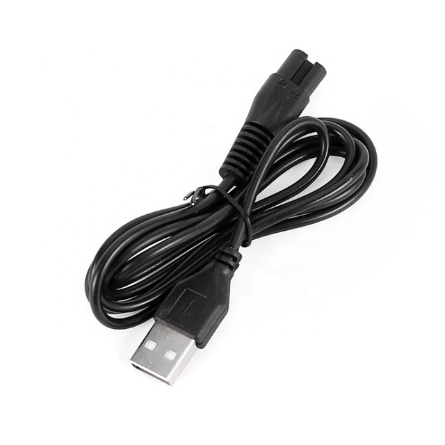 Rechargeable USB Shaver Charging Cable PVC Replacement Power Cable for Shaver