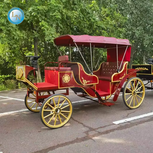 6 personnes avec toit extérieur décoration de noël cheval Wagon romantique <span class=keywords><strong>mariage</strong></span> chariot visites cheval chariot électrique - Product Image 2