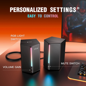 <span class=keywords><strong>Fifine</strong></span> <span class=keywords><strong>ampligame</strong></span> ลำโพง2.0 RGB แบบพกพา A20ลำโพงคอมพิวเตอร์ตั้งโต๊ะลำโพงเล่นเกมเครื่องเสียง - Product Image 5