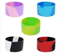 Silicone Offre Spéciale sans Bpa Silicone Sublimation Globe gobelet bouteille anti-dérapant tasse bas accessoires tasse manchon