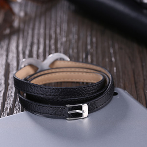 Original Manufacturer Stainless Steel Nautical <b>Leather</b> Braided <b>Bracelet</b> Multi Loop Genuine <b>Leather</b> Fashion Punk Trendy Unisex - Product Image 3