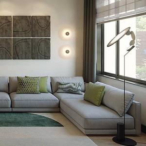 โคมไฟตั้งพื้น LED ดีไซน์มินิมอล โครงเหล็ก พร้อมโคมอะคริลิค ขั้วหลอด E27 ปรับความสูงได้ เหมาะสำหรับห้องนั่งเล่น ห้องนอน และพื้นที่เชิงพาณิชย์ - Product Image 3