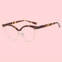 Lunettes optiques rectangulaires unisexes anti-lumière bleue, monture simple et tendance, semi-cerclées, bloquant la lumière bleue