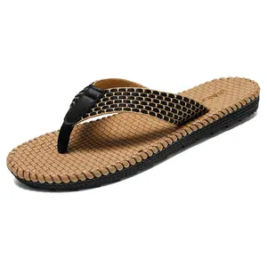 Yaz Flip-flop terlik açık plaj slaytlar terlik sandalet rahat ayakkabılar kemer desteği ile erkekler için açık plaj