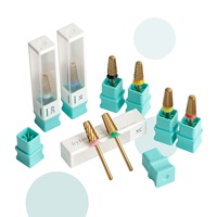 HYTOOS Embouts de ponceuse à ongles coniques de sécurité en titane 3/32 en carbure à surface lisse pour manucure, outil d'élimination du gel, fournisseur d'accessoires