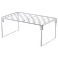Étagère de rangement pour épices et ustensiles, support de placard, étagère de garde-manger, en acier inoxydable, extensible, empilable, organisateur de comptoir pour cuisine