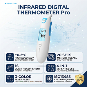 Fonction d'étalonnage COCET Lectures de température précises Thermomètre numérique médical d'oreille <span class=keywords><strong>professionnel</strong></span> - Product Image 4