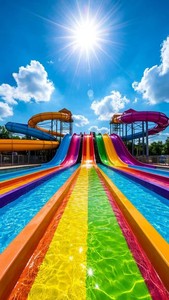 2025 Tùy Chỉnh Tương Tác Nước Chơi Hệ Thống Lớn Ngoài Trời Vui Chơi Giải Trí Thiết Bị Đa Cấp Sợi Thủy Tinh Slide Pháo Nước Cầu - Product Image 3