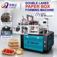 Machine automatique de haute précision pour boîtes octogonales, 20 à 50 pièces minimum, pour la production de boîtes à repas à emporter pour les restaurants et les commerces.