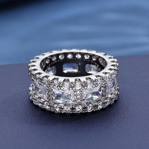 Mixed T-square Zircon <b>Ring</b> Jewelry Retro Trend Hip-hop <b>Ring</b> <b>Men</b> - Product Image 3