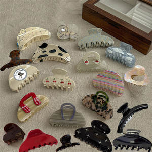 Accessoires pour cheveux de haute qualité, grande <span class=keywords><strong>pince</strong></span> à cheveux en acrylique givrée, <span class=keywords><strong>pince</strong></span> à cheveux simple, serre-tête, <span class=keywords><strong>pince</strong></span> à cheveux multi-pinces pour le coiffage - Product Image 1