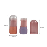 Stick de blush rotatif vide de 8g, emballage plastique, conteneurs cosmétiques personnalisables avec logo OEM pour blush, écran solaire et parfum solide