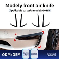 Modèle Y 2019+, Aérateur avant élégant, Installation facile, Matériau durable, Ajustement parfait pour les passionnés de modification