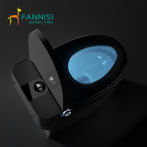 Fournisseur chinois de sanitaires : <span class=keywords><strong>WC</strong></span> intelligent en céramique à cuvette allongée, avec bidet intégré et nettoyage facile - Product Image 5