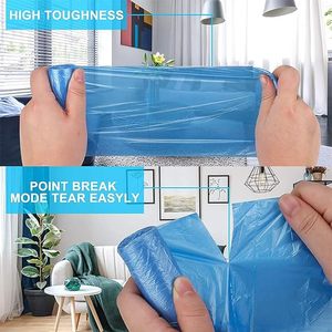 Small 4 Gallon PE Trash Bags Recycled Materials Bathroom & Office Garbage Bags for Exhibition Use Multicolor - Product Image 5