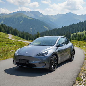 Véhicule d'occasion de luxe à double moteur, éco-responsable, <span class=keywords><strong>Tesla</strong></span> Model Y Long Range <span class=keywords><strong>2021</strong></span>, transmission intégrale, idéal pour les trajets sur autoroute - Product Image 1